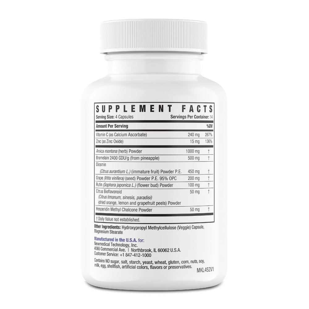 Compact BruiseMD capsules suitable for on-the-go recovery use