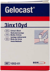 BSN Gelocast Unna Boot Dressing pack of 3 ready for gradient compression in venous care