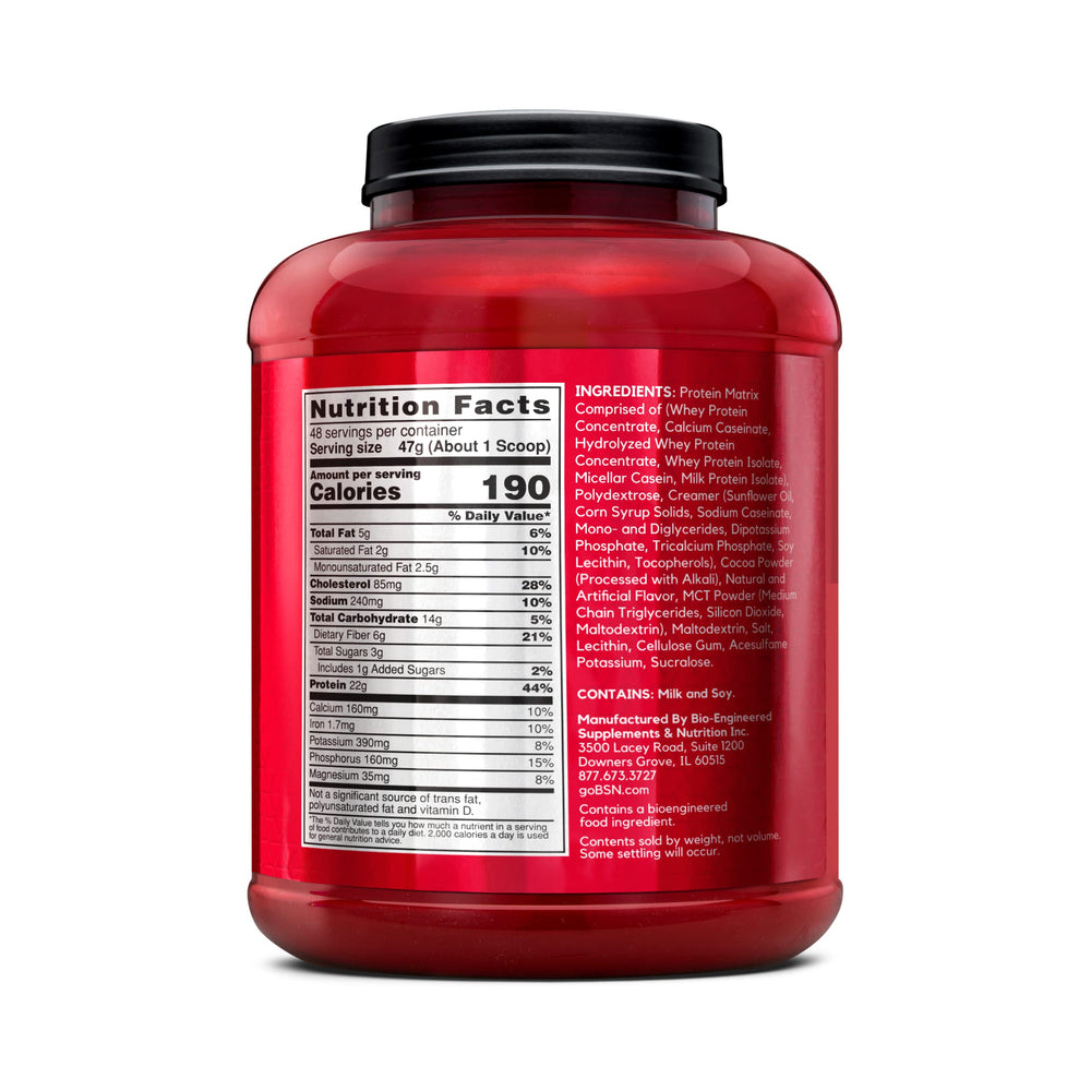 Creamy, glossy shake from SYNTHA-6 with chocolate flavor.