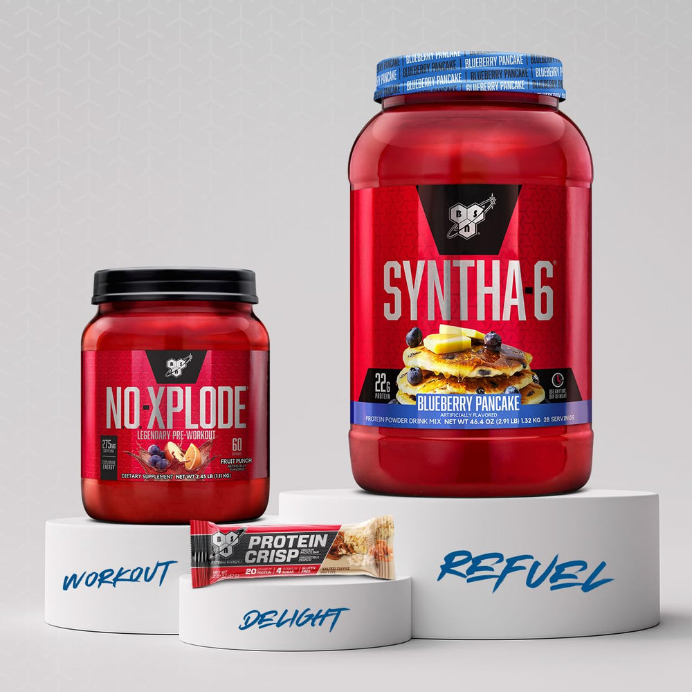 BSN SYNTHA-6 digestive-friendly formula shown for daily protein needs.