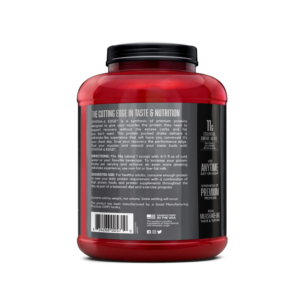 BSN SYNTHA-6 EDGE ready-to-shake post-workout drink in glass.