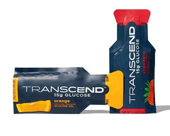 BSVI Transcend orange glucose gel pouch provides quick energy for workouts.