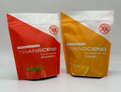 BSVI Transcend strawberry glucose gel pouch delivers flavor and fast energy during activity.