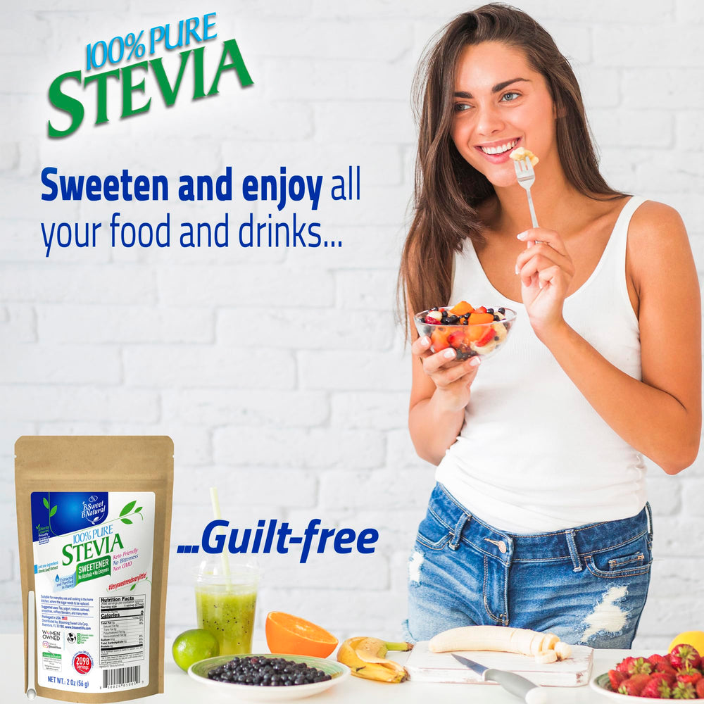 BSweetBNatural stevia powder pantry storage keeps freshness.