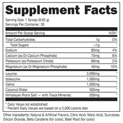 Scoop of Bucked Up BCaa 2:1:1 dissolves in water for pre-workout fuel.