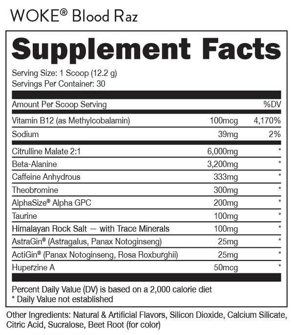 Bucked Up Woke supplement bottle on table ready for on-the-go use.