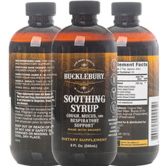 Bucklebury packaging on shelf signaling natural upper respiratory support.