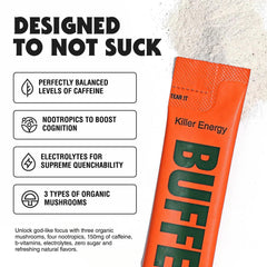 BUFFED Pineapple Thrash stick packets ready to mix anywhere.