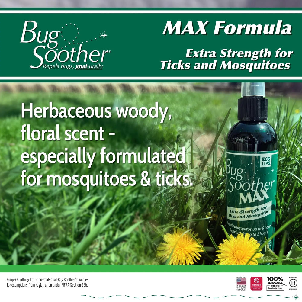 Bug Soother MAX being applied on skin demonstrates quick outdoor refreshment.