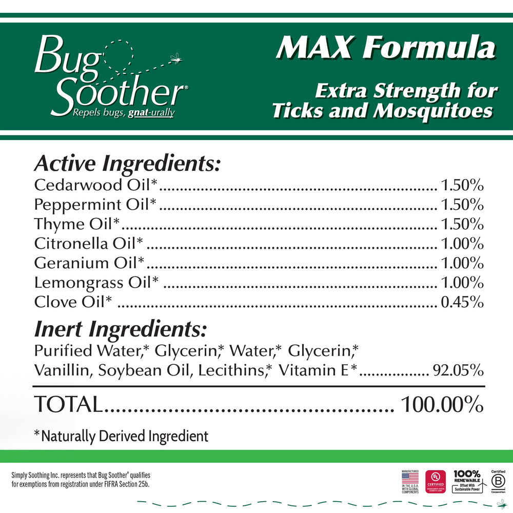 Bug Soother MAX spray action in outdoor use