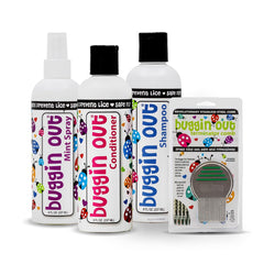 Buggin Out Daily Care Kit packshot showing the family-friendly system for all hair types.