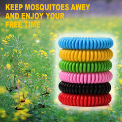 Individually wrapped BuggyBands bracelets for hygienic travel and quick access.