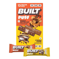 Built Bar Peanut Butter Cup Puff: fluffy, protein-rich bite ideal for post-workout energy