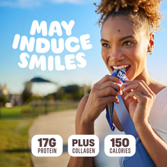 Built Bar Puff Cookies 'N Cream bar ready for on-the-go snacking.