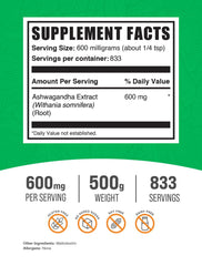 Ashwagandha powder with scoop for easy daily dosing by BulkSupplements
