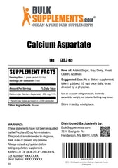 BulkSupplements Calcium Aspartate Powder in a clean lab-style facility setting