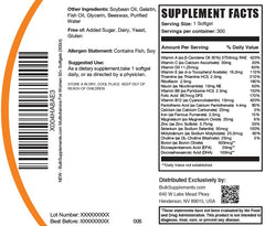 BulkSupplements Complete Multivitamin softgels ideal for daily routine