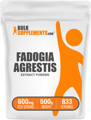 BulkSupplements Fadogia Agrestis extract powder bottle supports easy daily supplementation.