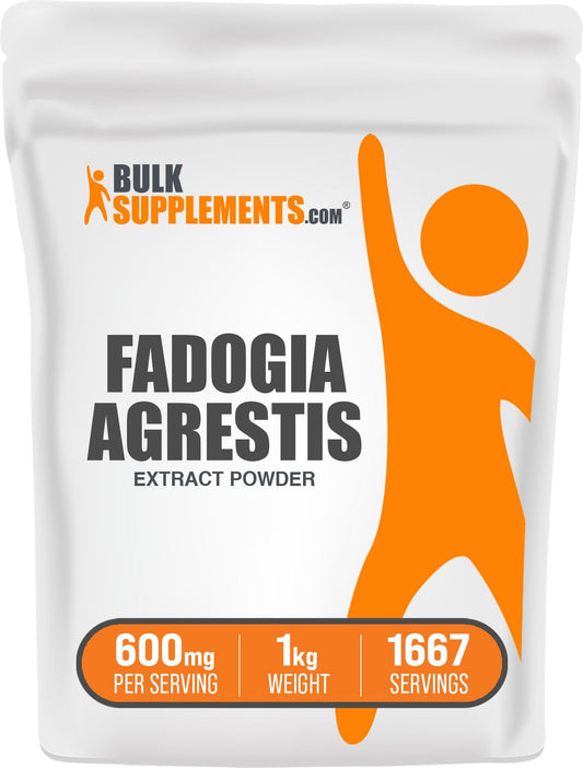 BulkSupplements Fadogia Agrestis extract powder in bottle for easy daily supplementation