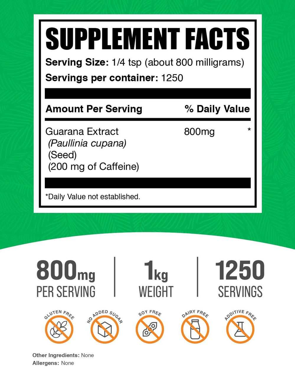 BulkSupplements Guarana seeds origin highlighting source from guarana berries.