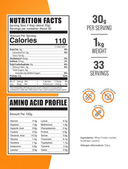 BulkSupplements whey isolate packaging highlighting gluten-free formula.