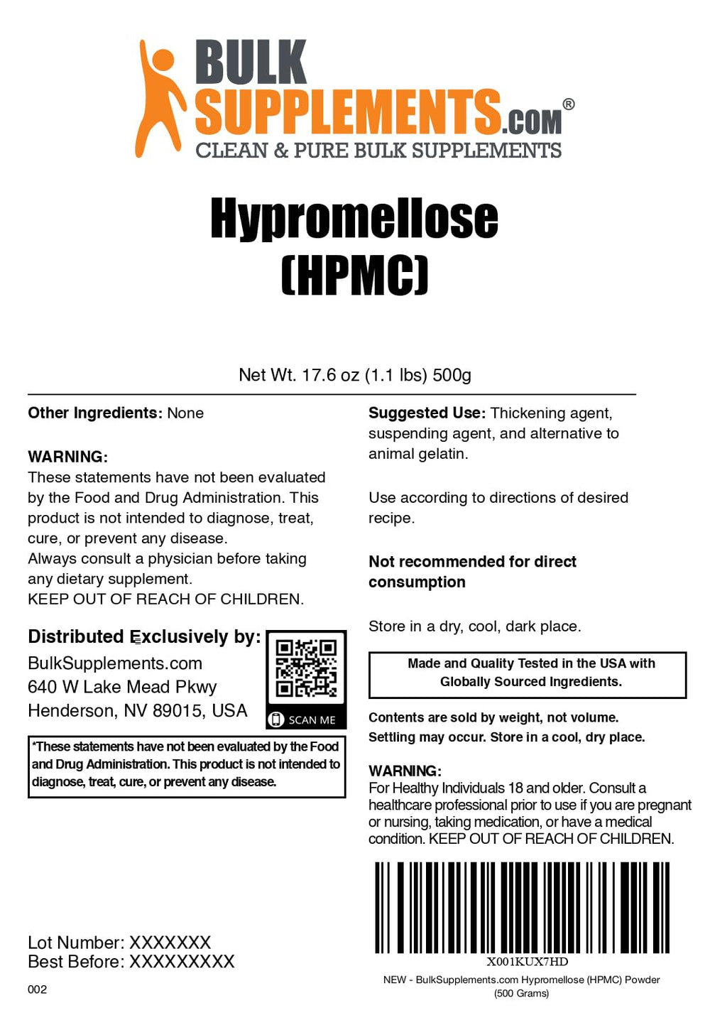 Hypromellose powder texture close-up shows smooth, consistent mixing in recipes.