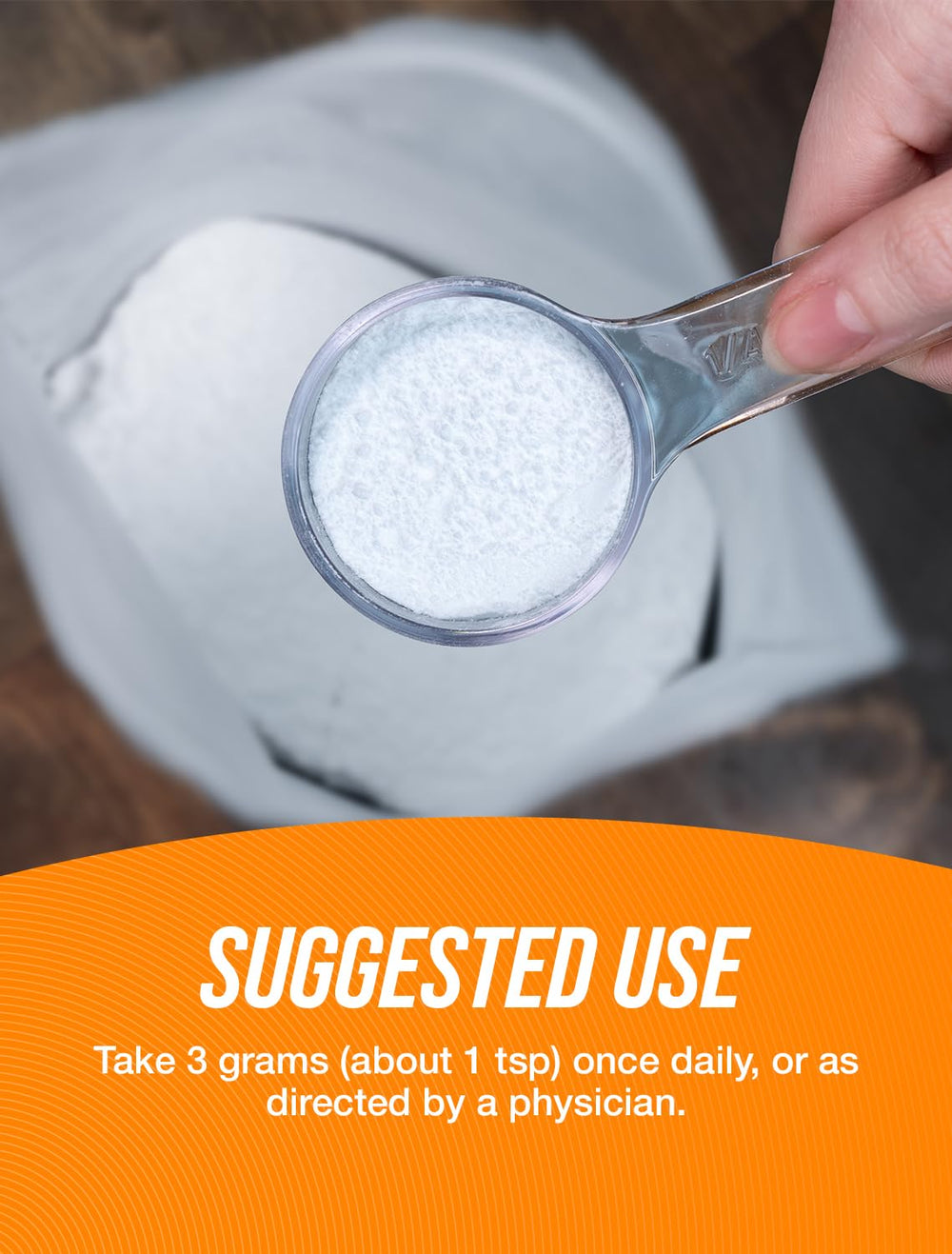Closeup of unflavored L-Citrulline Malate powder jar for versatile mixing.