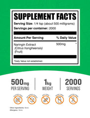Close-up of BulkSupplements Naringin Extract Powder scoop for precise dosing