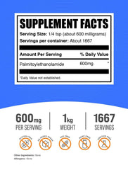 Scoop of BulkSupplements PEA powder for smoothies and drinks.