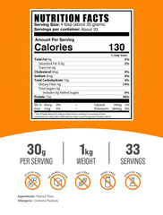 BulkSupplements peanut protein powder bag ready for mixing.