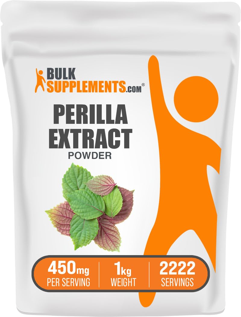 BulkSupplements Perilla Extract Powder 450mg serving ready for daily use.