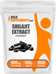 BulkSupplements Shilajit Extract Powder bottle ready for daily use.
