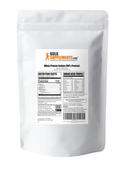 BulkSupplements Whey Protein Isolate after-workout recovery support with convenient serving.