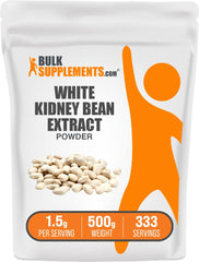 BulkSupplements White Kidney Bean Powder bottle pour for quick daily use