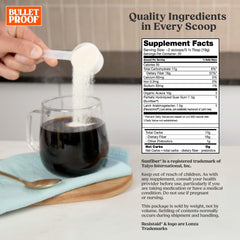 Bulletproof Innerfuel serving scoop demonstrates convenient daily fiber intake.
