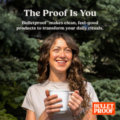 Bulletproof MCT Oil tea cup shows flavorless addition to hot drinks.