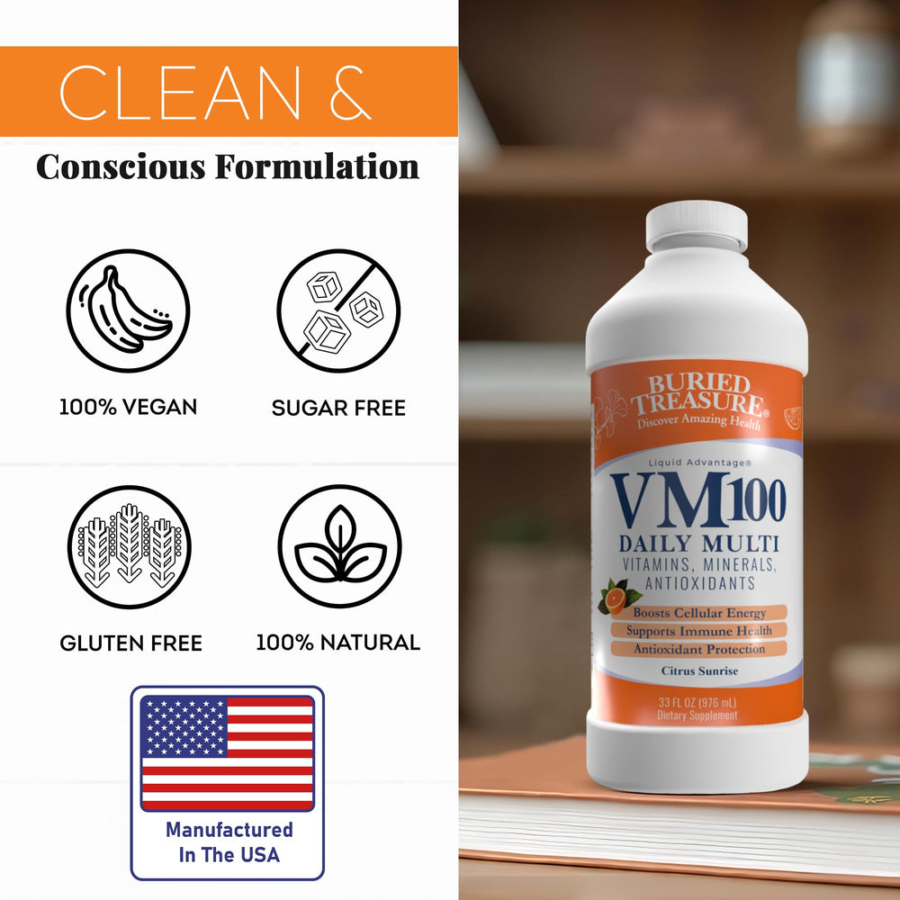Buried Treasure VM100 GMP-certified facility seal for quality manufacturing