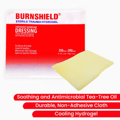 Burnshield non-adhesive dressing conforms to irregular wounds for easy removal