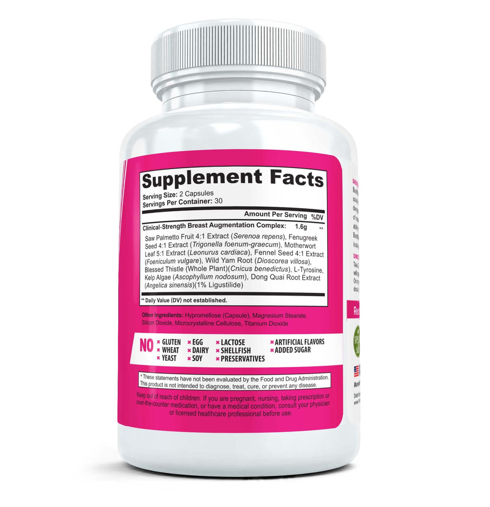 BustMaxx bottle pour: easy daily dose for natural, balanced breast enhancement potential.