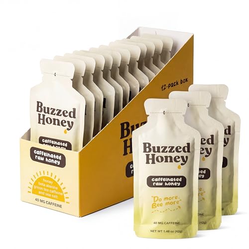 Buzzed Honey Go Packs 1oz serving fueling workouts with natural carbs