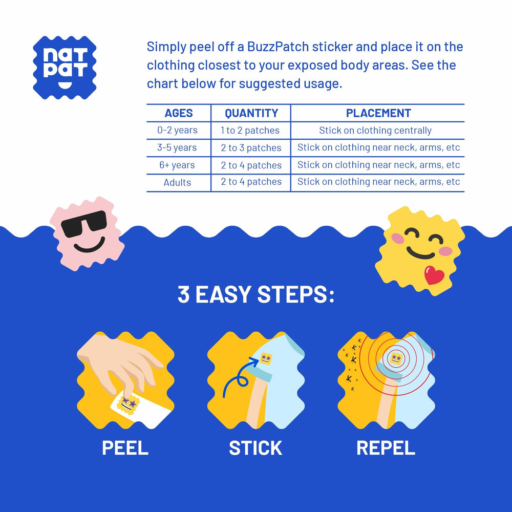 BUZZPATCH NATPAT kid-friendly patterns appeal to children for outdoor wear.