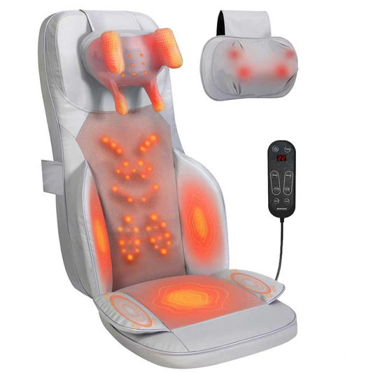 BWPIWPR shiatsu neck cushion front view for desk relaxation.