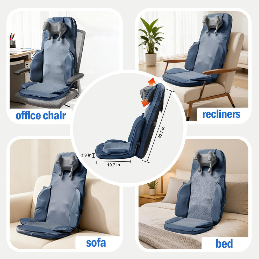 bwpiwpr shiatsu cushion universal straps for easy chair attachment.