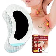 BXQJRJ Lymph Patch packaging shows natural herbs and user-friendly design for neck and underarm comfort.