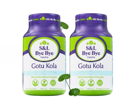Bye Bye Gotu Kola bottle front showcasing convenient daily skin support.