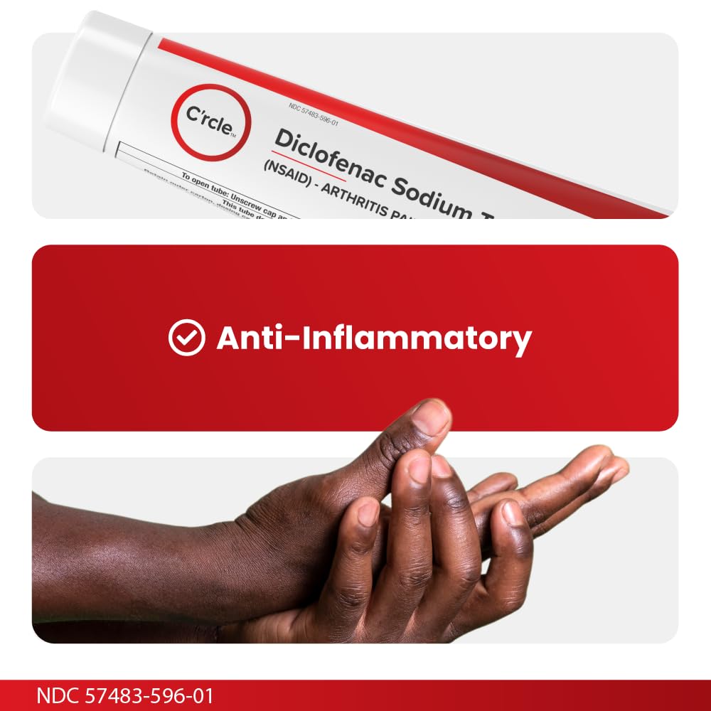 C'rcle Diclofenac gel on knee provides targeted pain relief