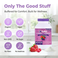 C-Salts family-size container emphasizes 272 servings for your routine.