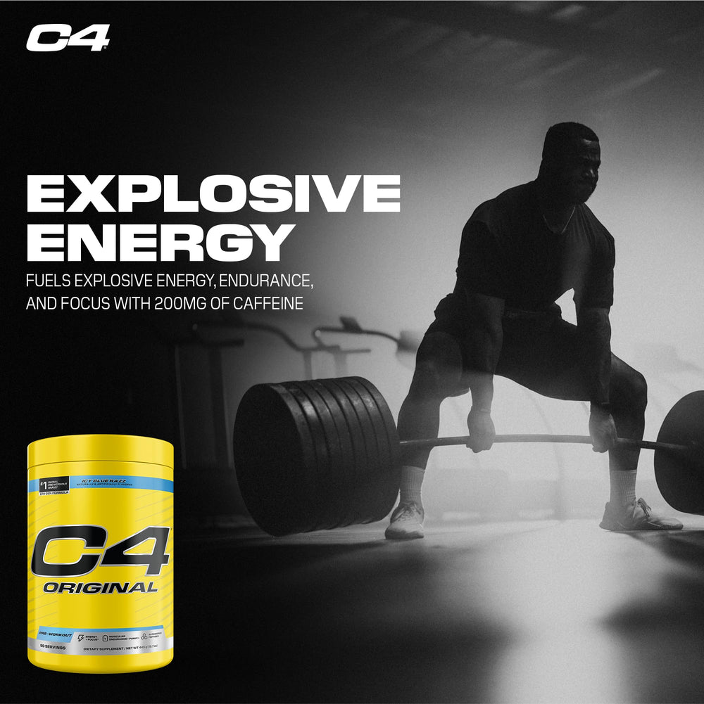 C4 Original features CarnoSyn beta-alanine for improved muscular endurance.