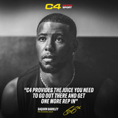 C4 Ripped Sport fruit punch powder closeup