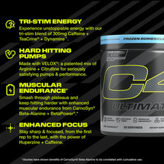 C4 Ultimate AI-powered PeptiPump promotes performance support during workouts.
